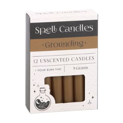 Picture of Pack of 12 Grounding Spell Candles