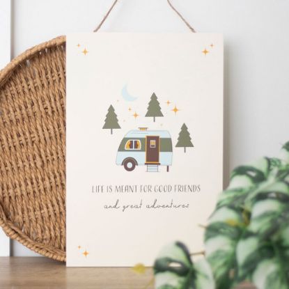 Picture of Good Friends and Great Adventures Hanging Sign