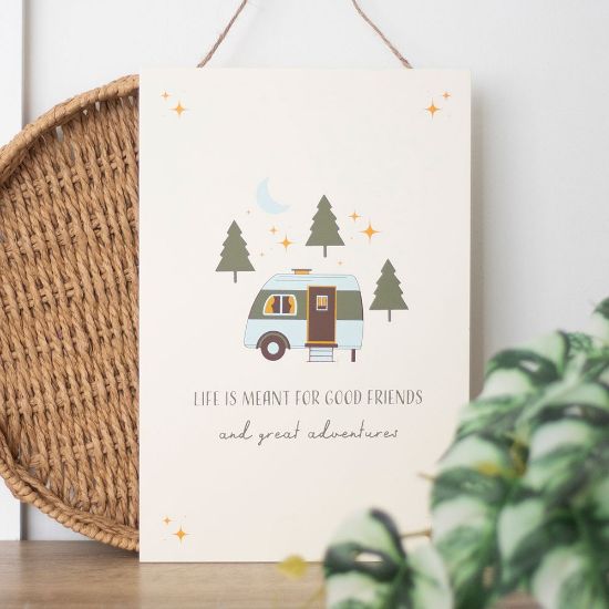Picture of Good Friends and Great Adventures Hanging Sign