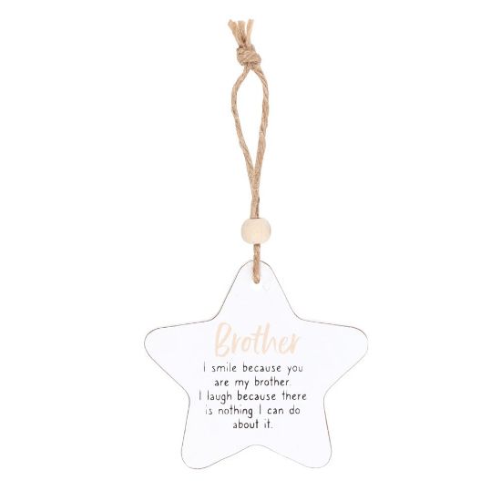 Picture of Brother Hanging Star Sentiment Sign