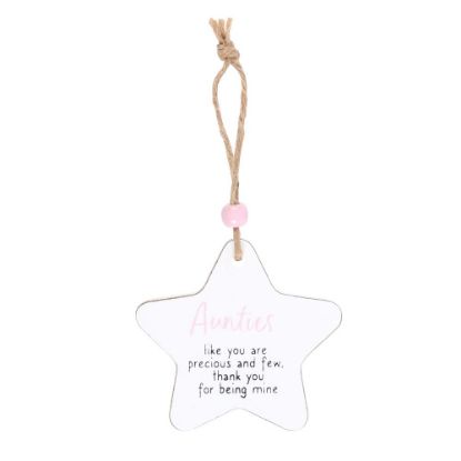 Picture of Aunties Hanging Star Sentiment Sign