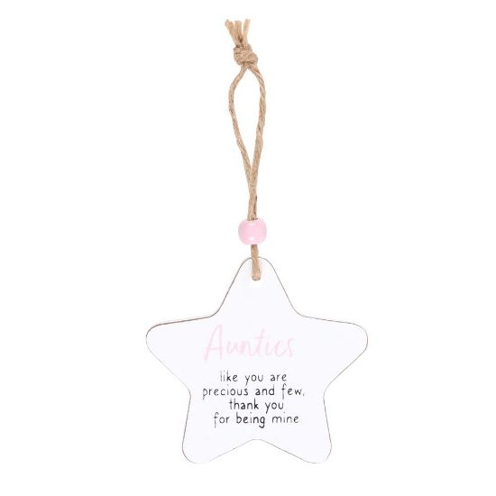 Picture of Aunties Hanging Star Sentiment Sign