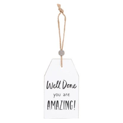 Picture of Well Done Hanging Sentiment Sign