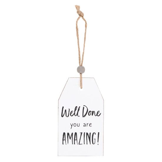 Picture of Well Done Hanging Sentiment Sign