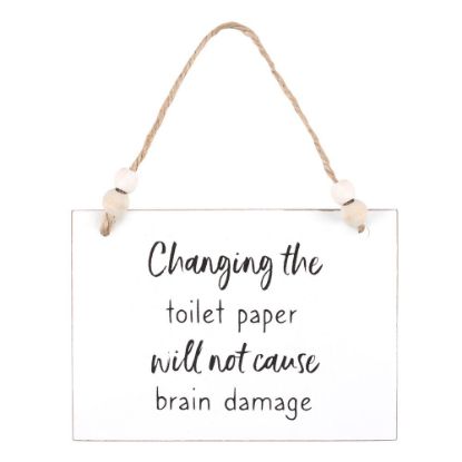 Picture of Changing The Toilet Paper Hanging Sign