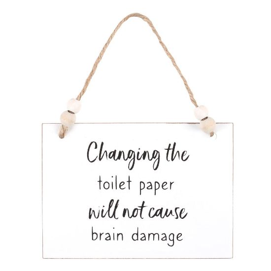 Picture of Changing The Toilet Paper Hanging Sign