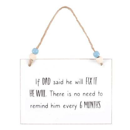 Picture of Dad Will Fix It Hanging Sign