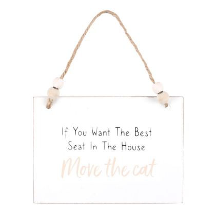 Picture of Move The Cat Hanging Sign