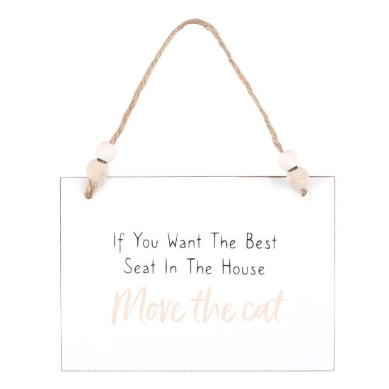 Picture of Move The Cat Hanging Sign