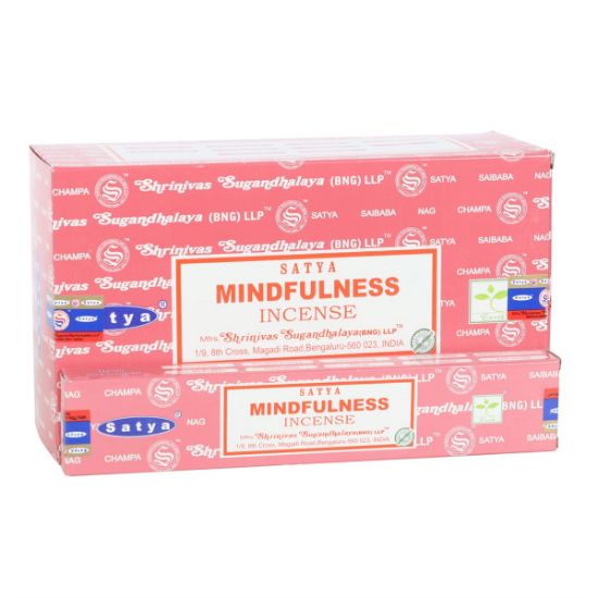 Picture of 12 Packs of Mindfulness Incense Sticks by Satya