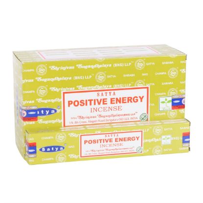 Picture of 12 Packs of Positive Energy Incense Sticks by Satya