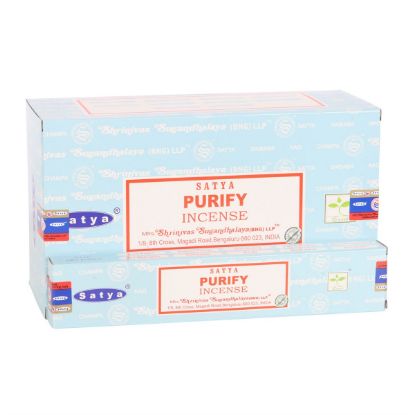 Picture of 12 Packs of Purify Incense Sticks by Satya