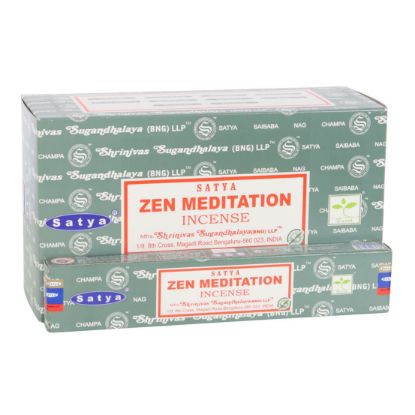 Picture of 12 Packs of Zen Meditation Incense Sticks by Satya