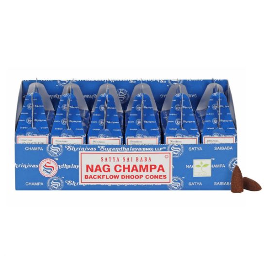 Picture of Set of 6 Packets of Satya Nag Champa Backflow Dhoop Cones