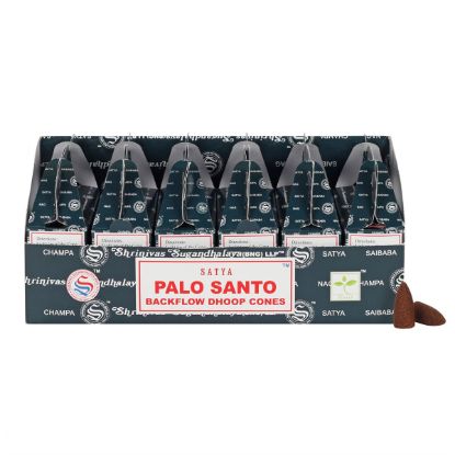 Picture of Set of 6 Packets of Satya Palo Santo Backflow Dhoop Cones