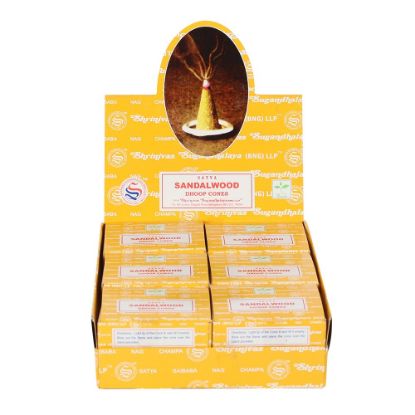 Picture of Set of 12 Packets of Sandalwood Dhoop Cones by Satya