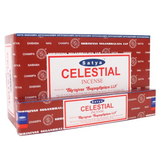 Picture of 12 Packs of Celestial Incense Sticks by Satya