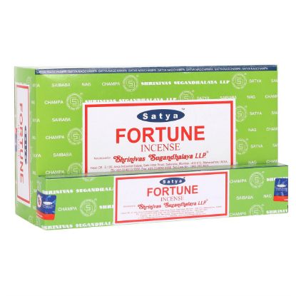 Picture of 12 Packs of Fortune Incense Sticks by Satya