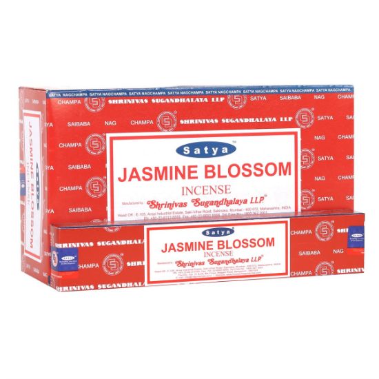 Picture of 12 Packs of Jasmine Blossom Incense Sticks by Satya