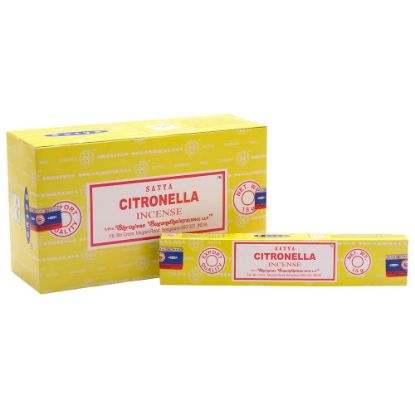 Picture of Set of 12 Packets of Citronella Incense Sticks by Satya