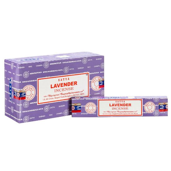 Picture of Set of 12 Packets of Lavender Incense Sticks by Satya