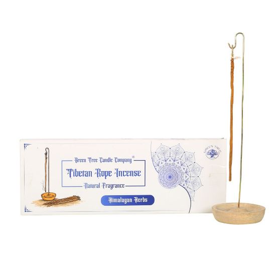 Picture of Himalayan Herbs Tibetan Rope Incense with Holder