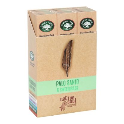 Picture of Set of 12 Palo Santo & Sweet Grass Smudge Incense Sticks