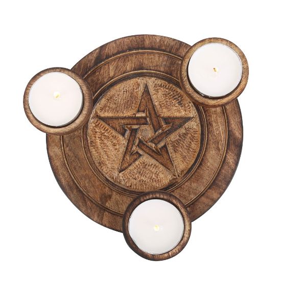 Picture of Pentagram Tea Light Candle Holder