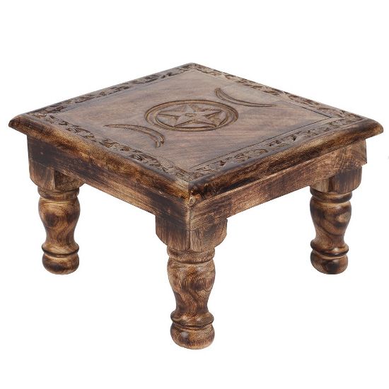 Picture of Triple Moon Altar Table with Detailed Border