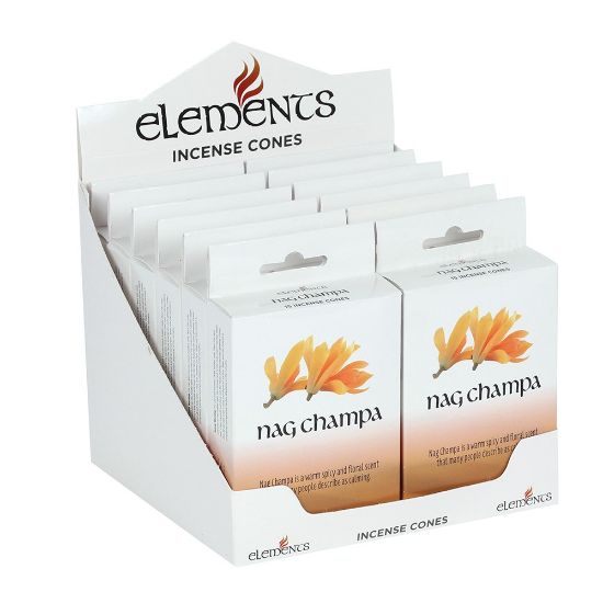 Picture of Set of 12 Packets of Elements Nag Champa Incense Cones