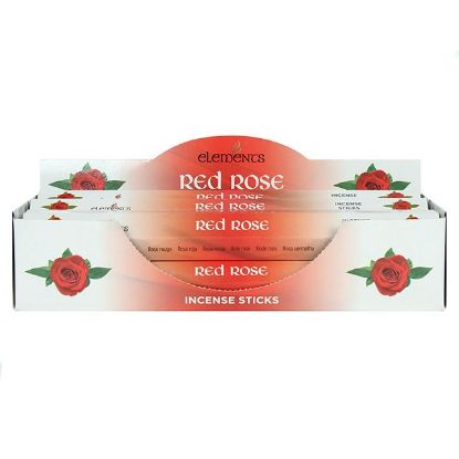 Picture of Set of 6 Packets of Elements Red Rose Incense Sticks 