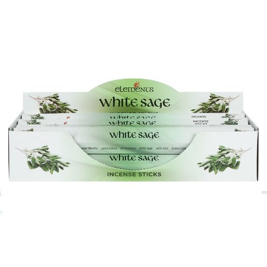 Picture of Set of 6 Packets of Elements White Sage Incense Sticks 