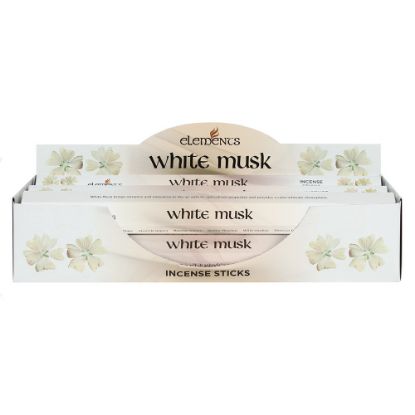 Picture of Set of 6 Packets of Elements White Musk Incense Sticks