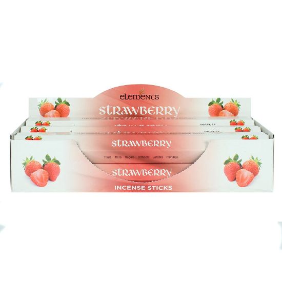 Picture of Set of 6 Packets of Elements Strawberry Incense Sticks