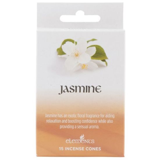 Picture of Set of 12 Packets of Elements Jasmine Incense Cones