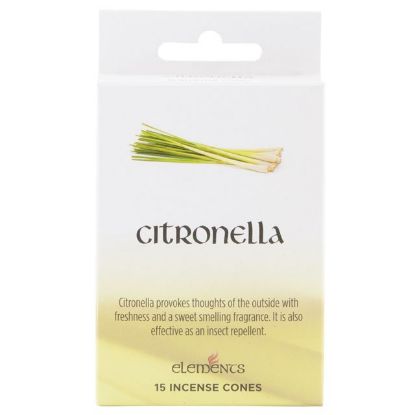 Picture of Set of 12 Packets of Elements Citronella Incense Cones