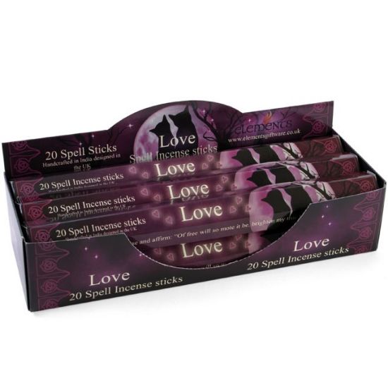 Picture of Set of 6 Packets of Love Spell Incense Sticks by Lisa Parker