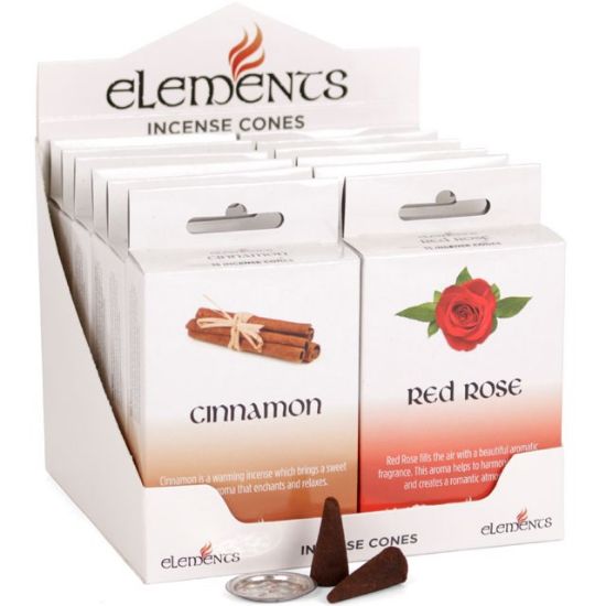 Picture of Set of 12 Packets of Elements Incense Cones Mixed Fragrances