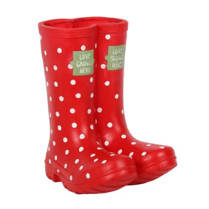 Picture of Red Welly Boot Planter