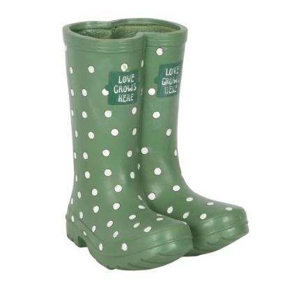Picture of Light Green Welly Boot Planter