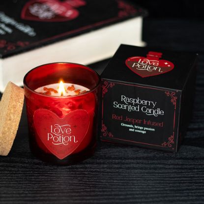 Picture of Love Potion Raspberry Crystal Chip Candle