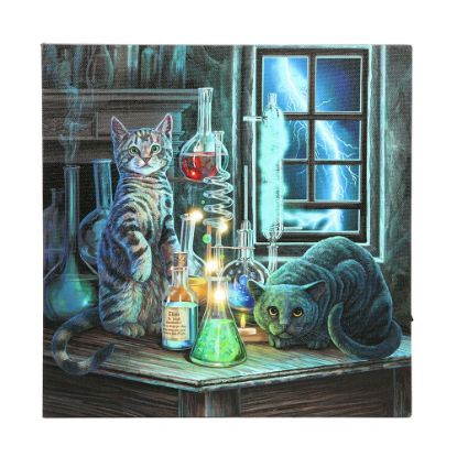 Picture of Jekyll and Hyde Light Up LED Canvas Plaque by Lisa Parker