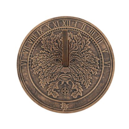 Picture of Green Man Terracotta Sundial by Lisa Parker