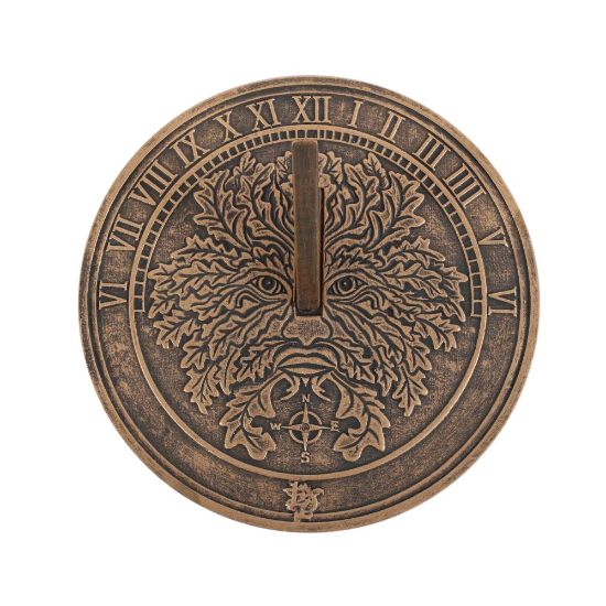 Picture of Green Man Terracotta Sundial by Lisa Parker