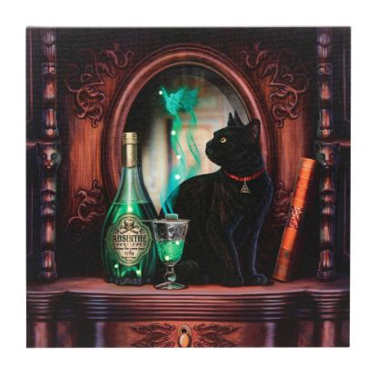 Picture of Absinthe Light Up Canvas Plaque by Lisa Parker