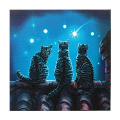 Picture of Wish Upon A Star Light Up Canvas Plaque by Lisa Parker