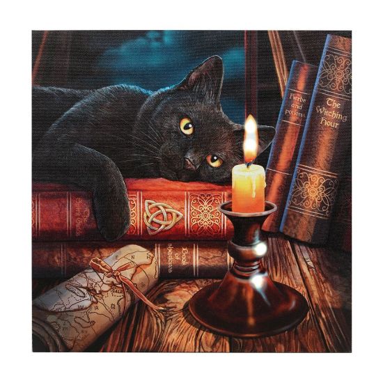 Picture of The Witching Hour Light Up Canvas Plaque by Lisa Parker