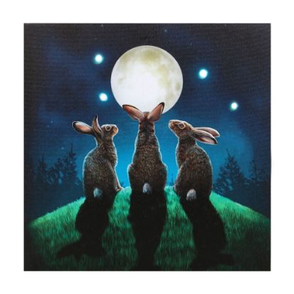 Picture of Moon Shadows Light Up Canvas Plaque by Lisa Parker