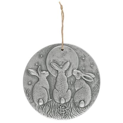 Picture of Silver Effect Moon Shadows Plaque by Lisa Parker