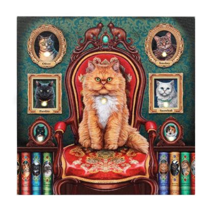 Picture of Mad About Cats Light Up Canvas By Lisa Parker